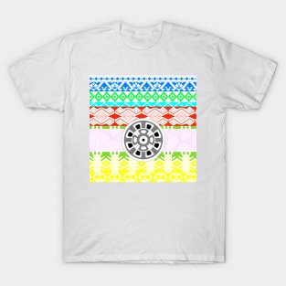 mayan pattern glitch ecopop T-Shirt